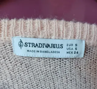 Bolero punto Stradivarius rosa