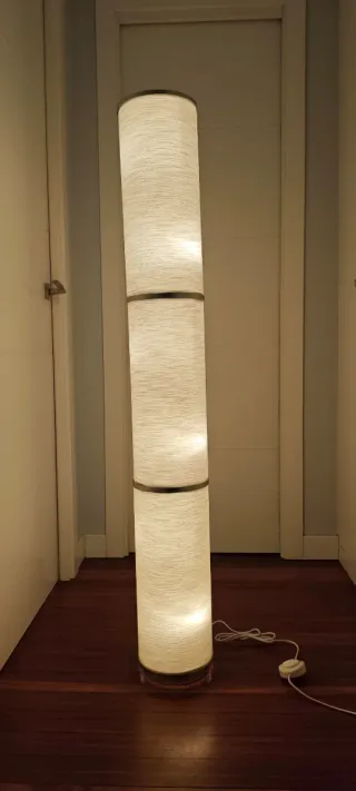 Lámpara Pie Ikea Blanca Papel