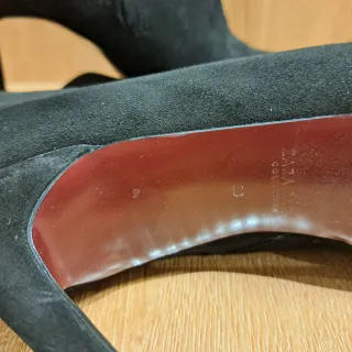 Botines de ante negro Zara