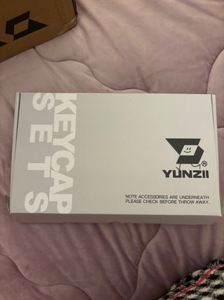 Set Keycaps Tastiera Viola e Bianco