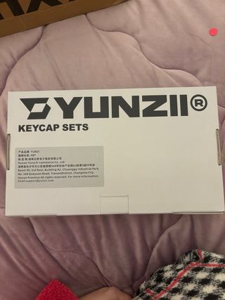 Set Keycaps Tastiera Viola e Bianco