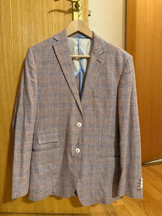 Americana de cuadros hombre