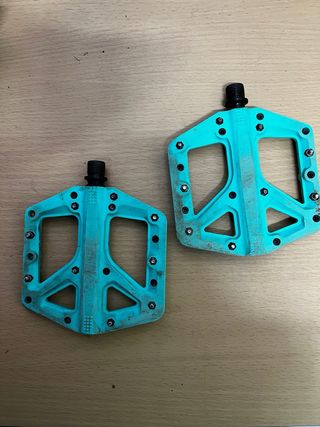 Pedales CRANKBROTHERS Stamp 1 Turquesa