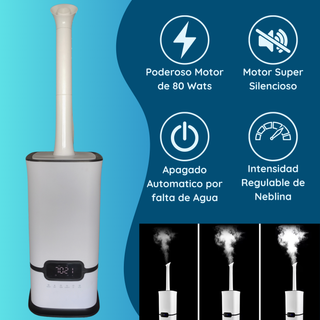 Humidificador Industrial 16L Ultrasónico Blanco