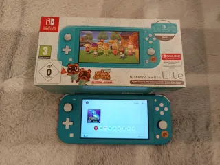 Nintendo Switch Lite Ed. Animal Crossing +garantia
