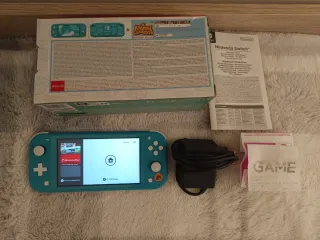 Nintendo Switch Lite Ed. Animal Crossing +garantia