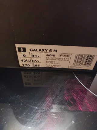 Adidas Galaxy 6 M Scarpe Uomo Nero Bianco