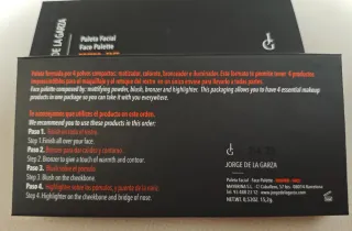 Paleta de maquillaje de Jorge de la Garza