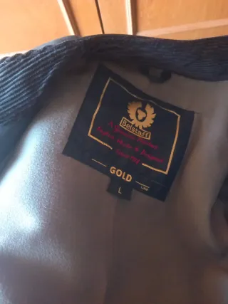 Chaqueta Cuero Belstaff Negra Talla L  Puede ser M