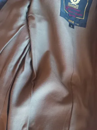 Chaqueta Cuero Belstaff Negra Talla L  Puede ser M