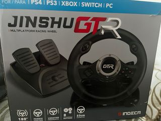 Volante y Pedales Jinshu GTR PS4