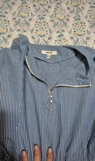 Vestido Koton rayas azules