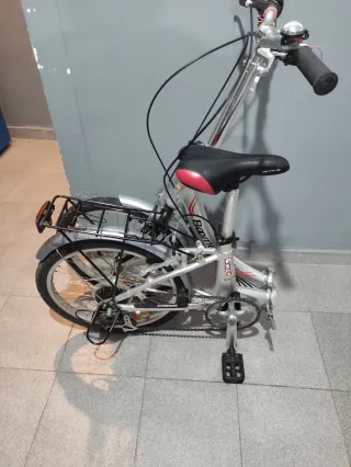 Bicicleta Plegable Boomerang Plata