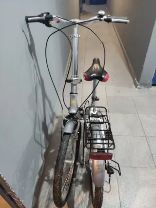 Bicicleta Plegable Boomerang Plata