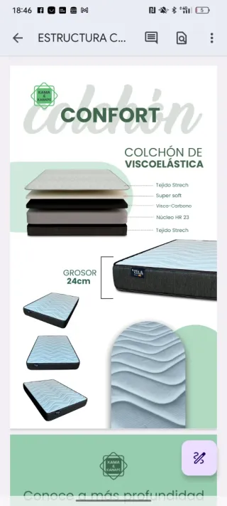 Canapé 150 + Colchón Nuevo | Envío y Montaje