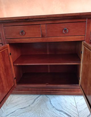 Credenza classica legno massello noce