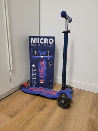 Patinete Micro Maxi Deluxe LED 3 ruedas