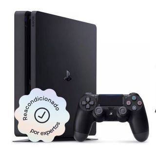 PS4 (Playstation 4) Negra con Mando