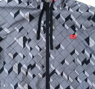 Chaqueta Cortavientos vintage con logo bordado