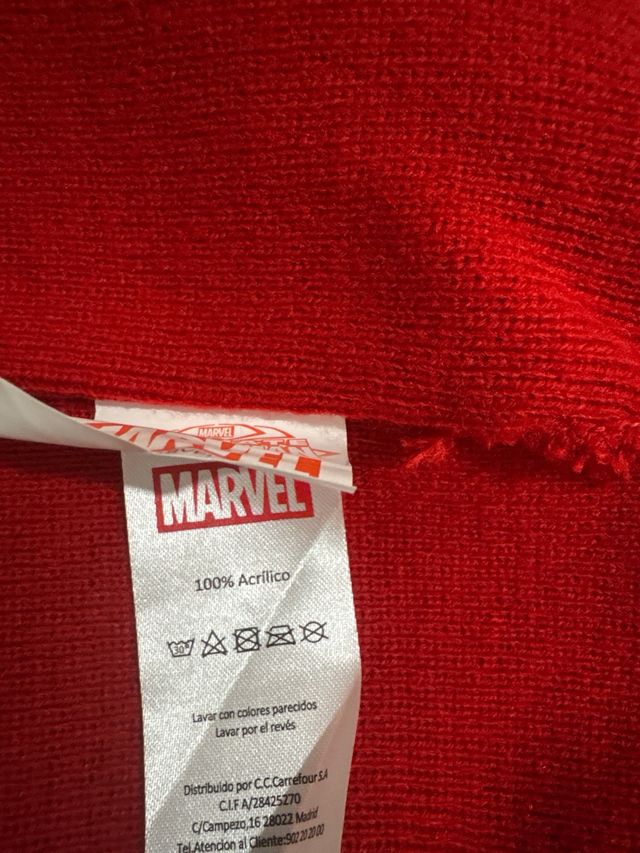 Gorro Balaclava Spider-Man Rojo y Negro