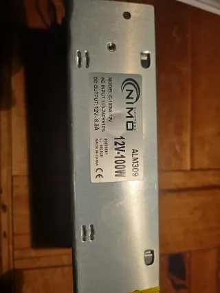 Fuente Alimentación conmutada 12V 100W