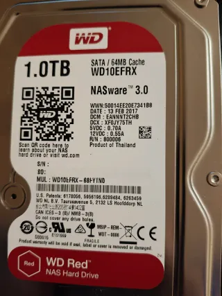 Disco Duro WD Red 1TB NAS