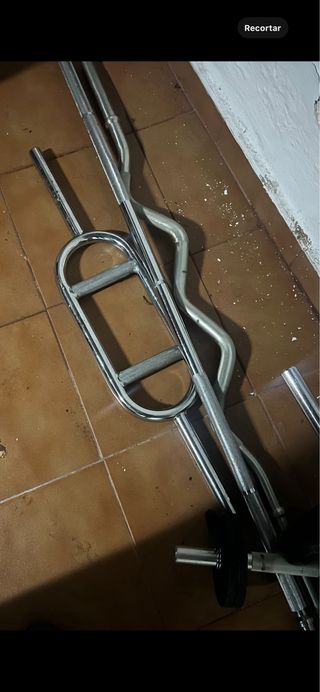 Pesas y barras para press de banca