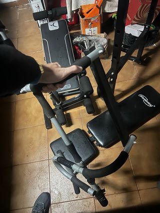 Pesas y barras para press de banca