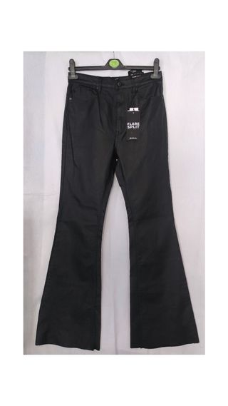 Pantalón Flare Stradivarius Talla 42 Negro