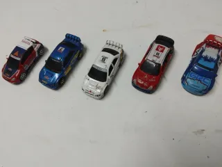 Lote 5 coches de rally 1/64