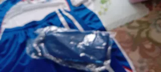 Ropa de fútbol SPORTDES azul y blanco