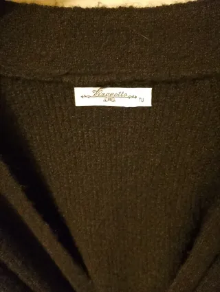 Cardigan donna con paillettes argento