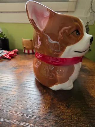 Taza Perro Cerámica Pintada a Mano