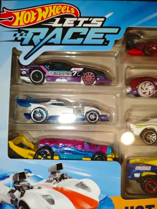 Pack 10 Coches Hot Wheels Netflix Let's Race