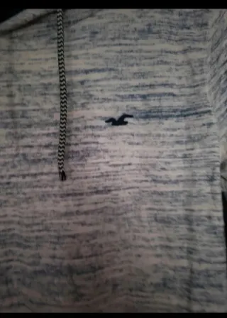 Sudadera Hollister Joven Gris/Azul Talla S