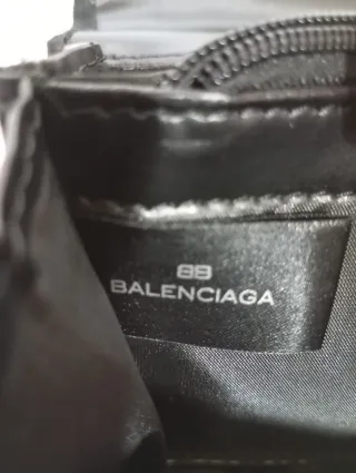 Portafoglio Balenciaga in tela nera