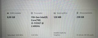 Portátil Lenovo L13 Gen 2 i5-1135G7/8GB /256 NVME