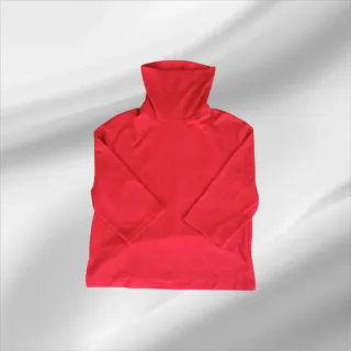 zara jersey cuello alto rojo para mujer