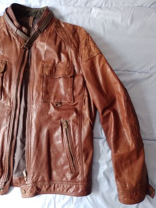 Chaqueta/Cazadora Cuero Hombre Massimo Dutti