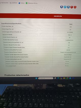 Carburador Mikuni VM 24-512 Campana Redonda