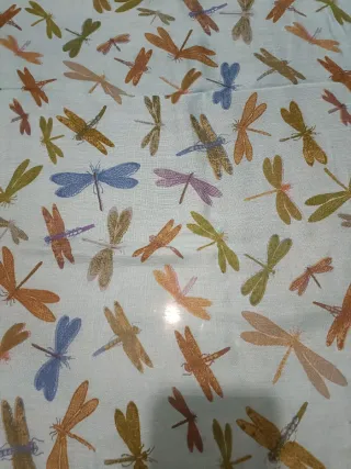 Stola turchese con libellule