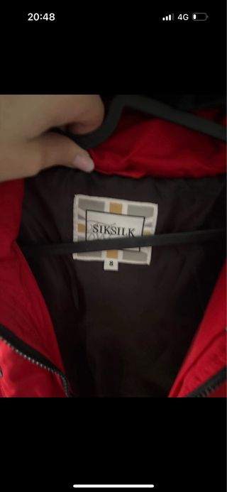 Chaqueta siksilk Roja Talla M