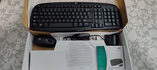 Teclado y Ratón Inalámbrico Logitech EX 100