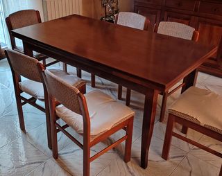 Tavolo allungabile legno massello noce (160-240cm)