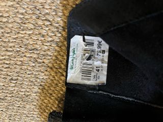 Botines negros piel hebillas T41