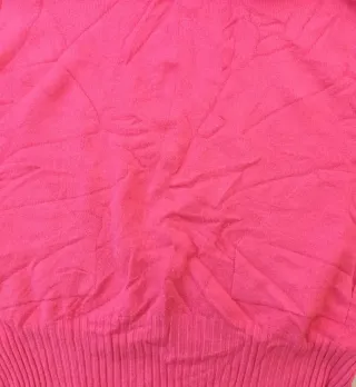 Jersey cuello alto rosa oscuro para mujer