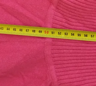 Jersey cuello alto rosa oscuro para mujer