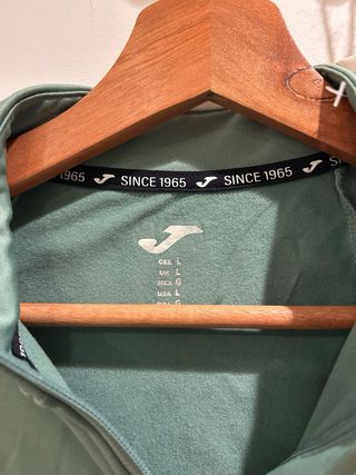 Sudadera Joma Verde Mujer. Talla L justa.