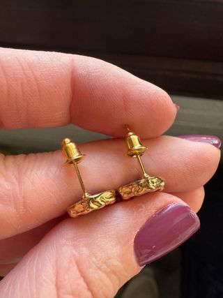 Orecchini placcati oro 18K con Abalone