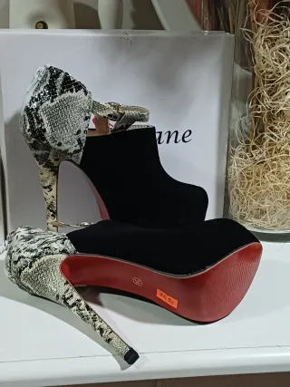Sandalias de fiesta tacón alto nueva talla 38